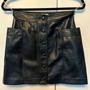 Wilfred Leather Mini Skirt Size 2